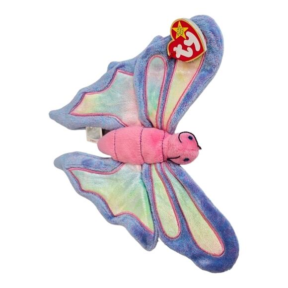 Ty Vintage Flitter the Butterfly Beanie Baby Tush Tag 1999 - Picture 5 of 10